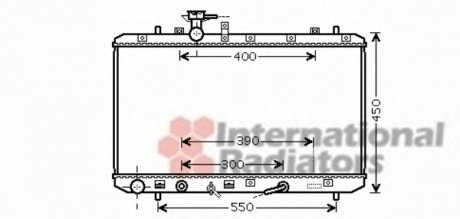 Радиатор охлождения SUZUKI SX4 (EY, GY) (06-) 1.6i АТ Van Wezel 52002085