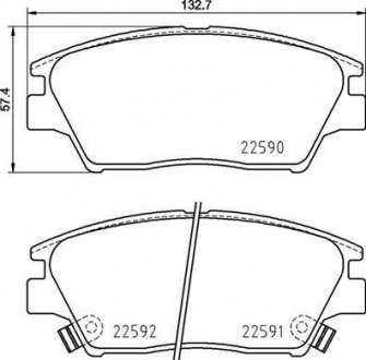 Гальмівні колодки дискові P77 001 Brembo P77001