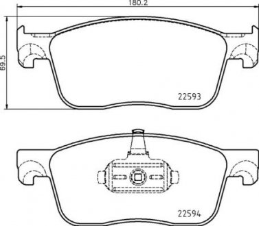 Гальмівні колодки дискові P61 134 Brembo P61134