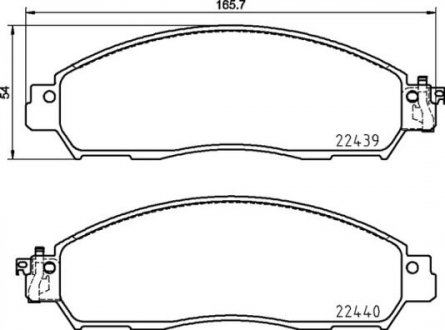 Гальмівні колодки дискові P56 120 Brembo P56120