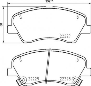 Тормозные колодки дисковые, к-кт. P30 098 Brembo P30098