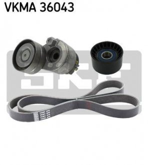 Поликлиновой ременный комплект SKF VKMA 36043