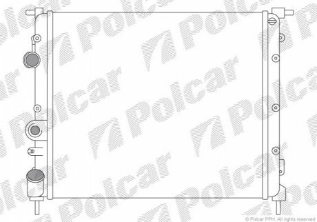 Радиаторы охлаждения POLCAR 606008A1