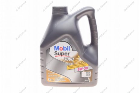 Моторное масло Super 3000 X1 Formula FE 5W-30, 4л Mobil 152564 (фото 1)