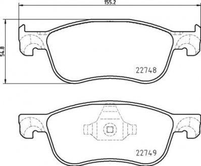 Тормозные колодки, к-кт. P24 210 Brembo P24210