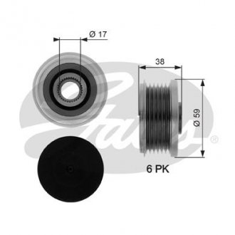 SPRZКGЈO ALTERNATORA CITROEN Gates Corporation OAP7282 (фото 1)