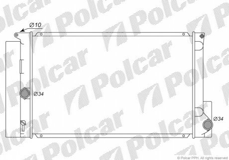 Радиаторы охлаждения POLCAR 811608-1 (фото 1)