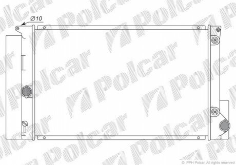 Радиаторы охлаждения POLCAR 811608-2 (фото 1)