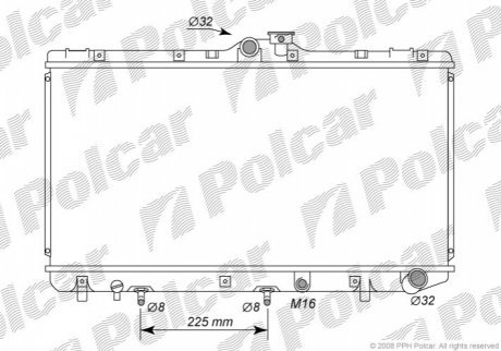 Радиаторы охлаждения POLCAR 811008-4 (фото 1)