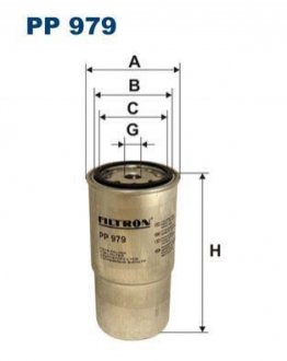 Паливний фільтр FILTRON WIX FILTERS PP 979/6