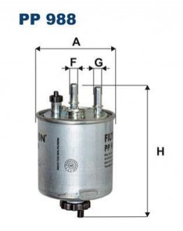 Паливний фільтр FILTRON WIX FILTERS PP 988/5