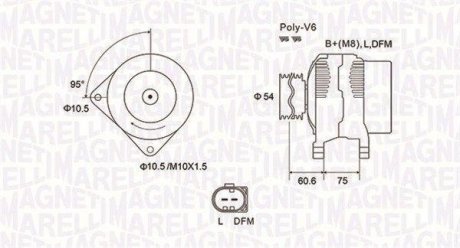 ALTERNATOR BMW X5 3,0D 04- Magneti Marelli 063731757010