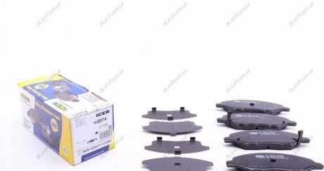 Комплект гальмівних колодок (дискових) ICER ICER Brakes 182074