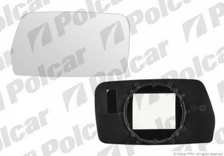 Вставка зовнішнього дзеркала лівий, CITROËN XANTIA + KOM POLCAR 2325545E