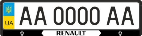 Подномерная рамка Renault FPS Forma Parts System MRRAMKARENBL