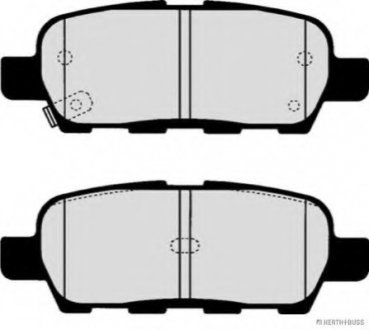 Комплект тормозных колодок, дисковый тормоз HERTH+BUSS JAKOPARTS J3611044 (фото 1)