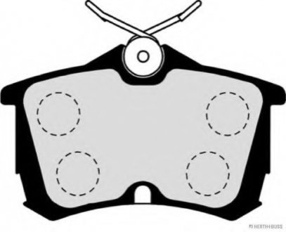 Комплект тормозных колодок, дисковый тормоз HERTH+BUSS JAKOPARTS J3614015