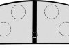 Комплект тормозных колодок, дисковый тормоз HERTH+BUSS JAKOPARTS J3613002 (фото 1)