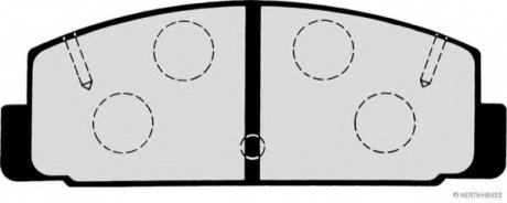 Комплект тормозных колодок, дисковый тормоз HERTH+BUSS JAKOPARTS J3613002