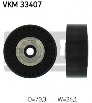 Паразитный / ведущий ролик, поликлиновой ремінь SKF VKM33407
