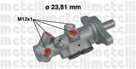 Цилиндр гальмівний головний Metelli 05-0295