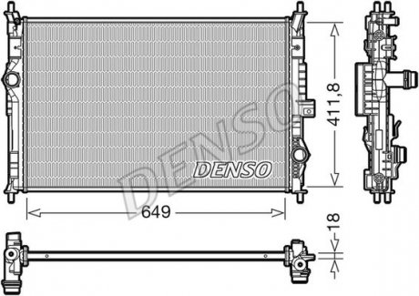 Радиатор охолоджування DENSO DRM21103