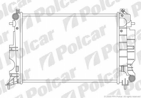 Радиаторы охлаждения POLCAR 652208-2 (фото 1)