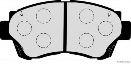Колодки тормозные дисковые передні LEXUS, TOYOTA JAKOPARTS J3602060