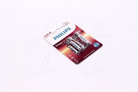 Батарейка LR03 / AAA Power Alkaline Blister 6шт Philips LR03P6BP/10