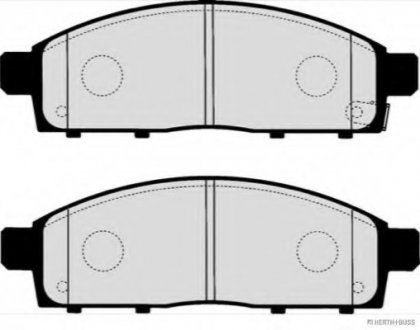 Колодки тормозные дисковые передние MITSUBISHI JAKOPARTS J3605065 (фото 1)