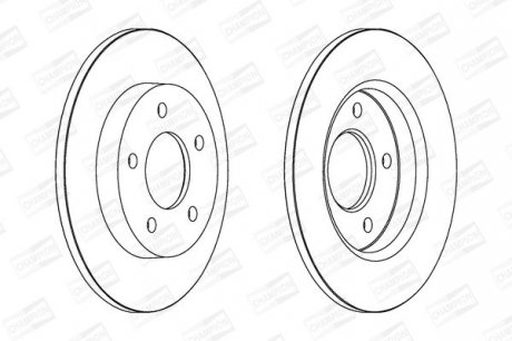 MAZDA Диск тормозной задн.Mazda 3 Champion 562560CH