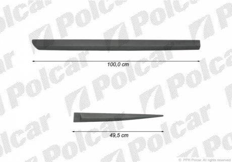 Накладки боковые компл. левый POLCAR 99LBL419