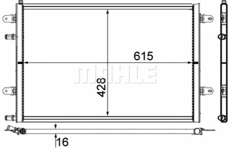 Интеркулер MAHLE CIR 10 000P (фото 1)