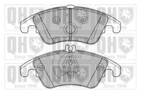 Комплект тормозных колодок, дисковый тормоз HAZELL QUINTON BP1651 (фото 1)