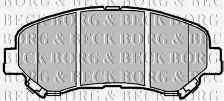 Комплект тормозных колодок, дисковый тормоз Borg & Beck BBP2084 (фото 1)