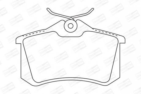 Гальмівні колодки зад. Caddy/Golf/Octavia (TRW) Champion 571906CH
