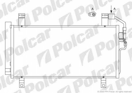 Радиаторы кондиционера POLCAR 4519K8C3 (фото 1)