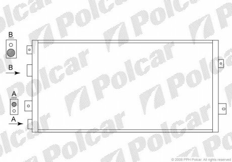 Радиаторы кондиционера POLCAR 2430K8C1 (фото 1)