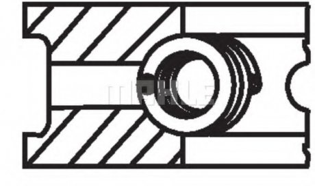 Комплект поршневых колец MAHLE 00726N2