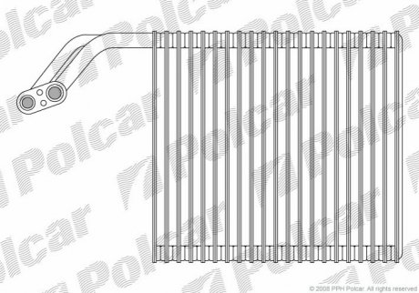 Испаритель кондиционера POLCAR 3833P81