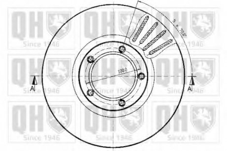 Тормозной диск HAZELL QUINTON BDC4583 (фото 1)