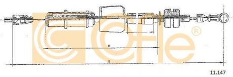 Тросик газа COFLE 11147