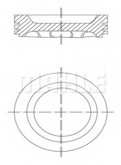Поршень MAHLE 0318802