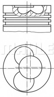 Поршень MAHLE 0305402