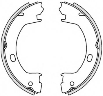 Комплект тормозных колодок, стояночная тормозная система REMSA 473900 (фото 1)
