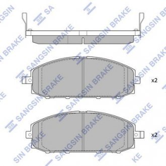 Колодки тормозные передні Sangsin HI-Q SP1599