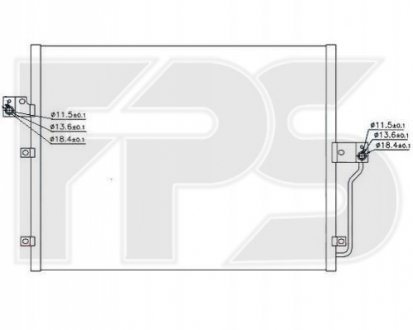 Конденсатор кондиціонера FPS Forma Parts System FP 66 K501