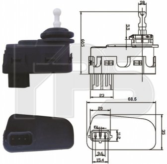 Двигатель корректора фари FPS Forma Parts System FP 3217 RK1