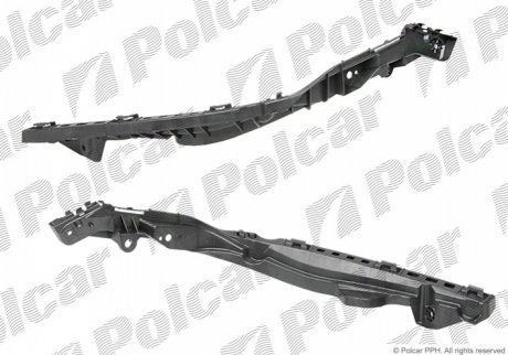 Кронштейн бампера лівий CITY, 02.09- 385107-7 POLCAR 3851077