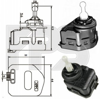 Двигатель корректора фари FPS Forma Parts System FP 9539 RK1